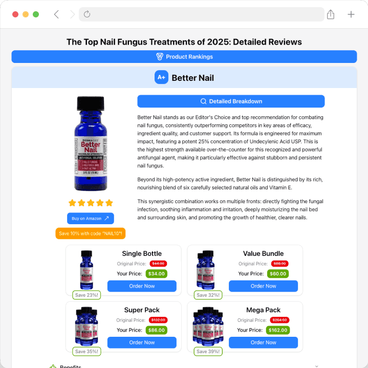 Product Comparison Site Redesign image