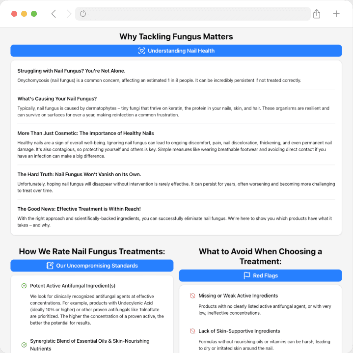 Product Comparison Site Redesign image