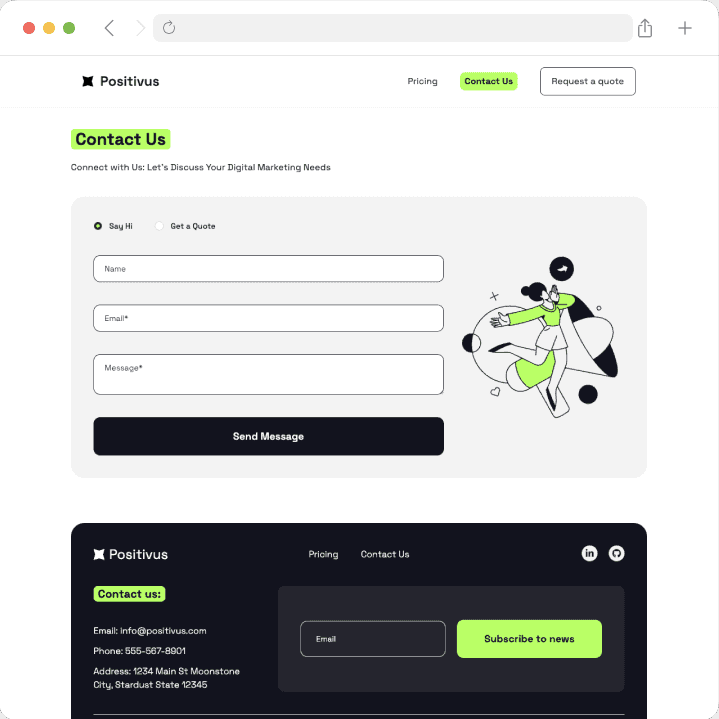 Marketing Landing Page (Figma) image
