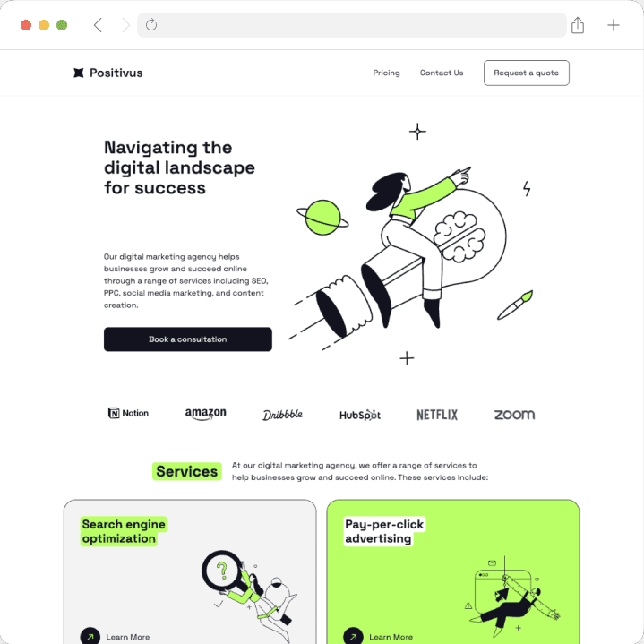 Marketing Landing Page (Figma) main image